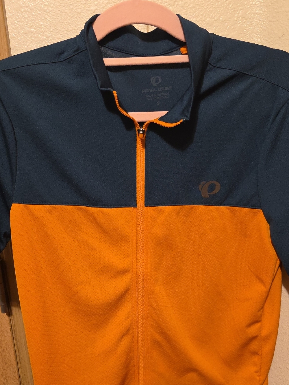 Pearl Izumi Navy and Orange Lightweight Zip Jacket